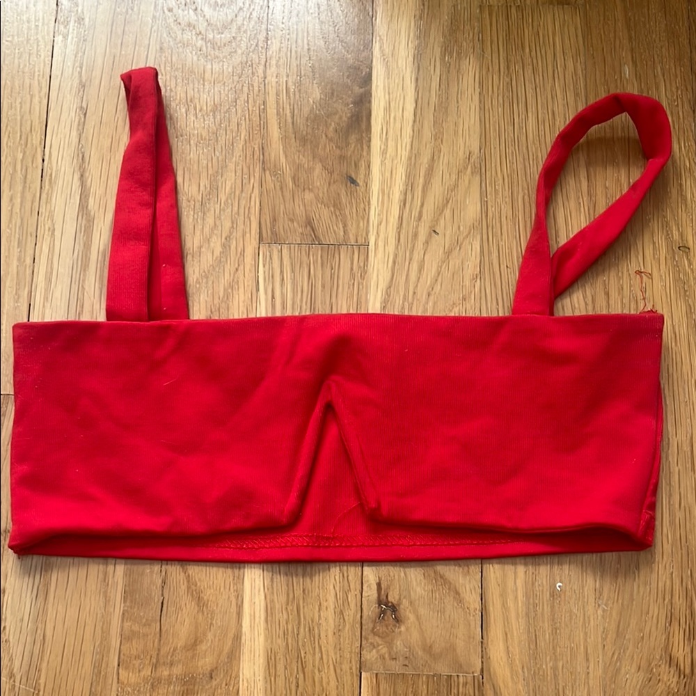 Edikted Bold Red Crop Top